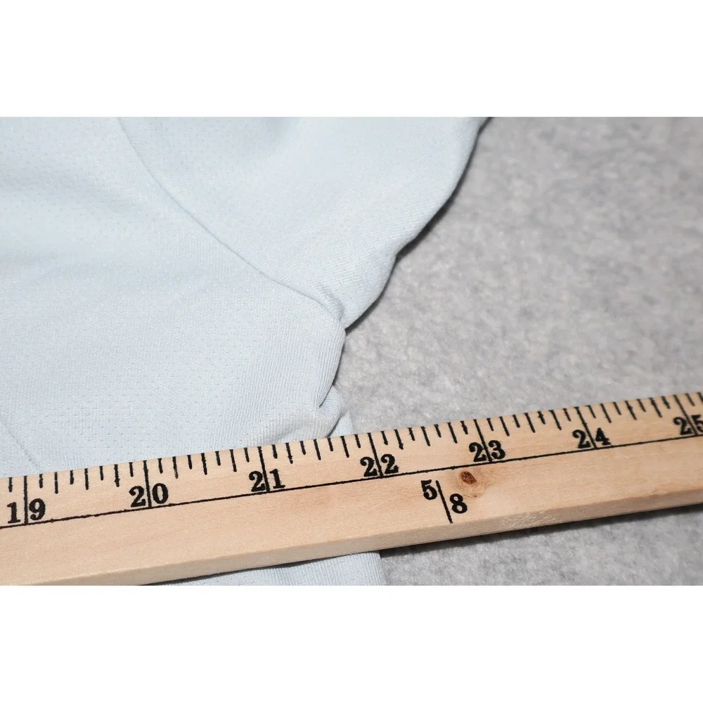 Adidas 1/4 Zip Pullover Mens Large Light Blue Clima365 Golf Gym Year 2007 **